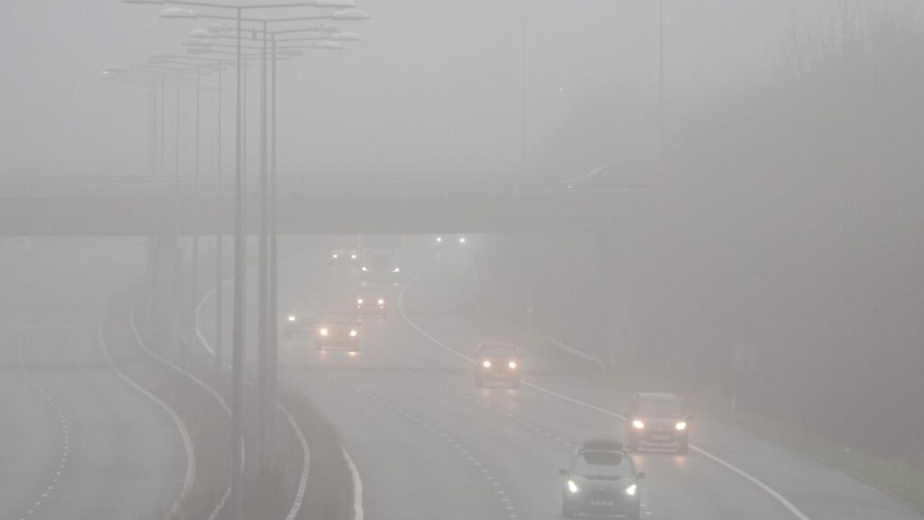 Yellow weather warning for fog issued