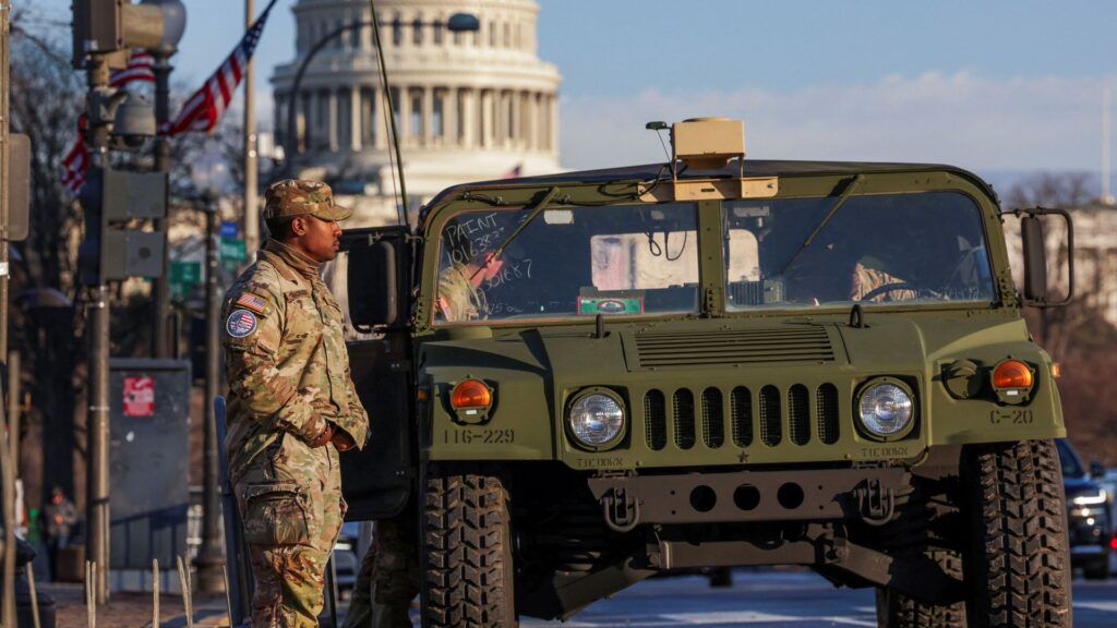 Drones, snipers and razor wire – tight security around inauguration