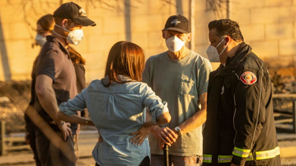 Harry and Meghan make surprise visit to hand out food to LA fires evacuees