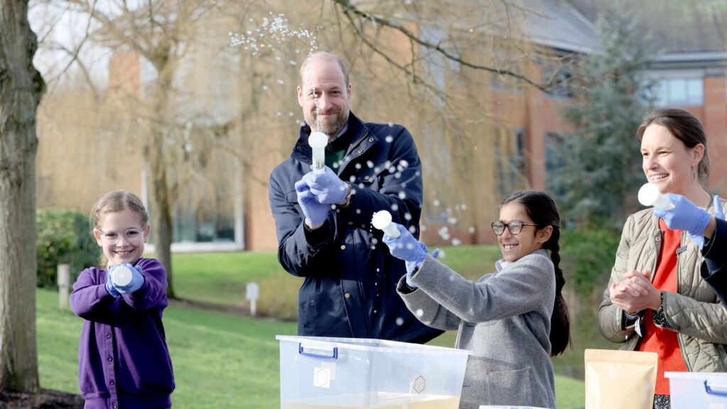 Prince William has ‘the best day of my life’ spraying pond water at journalists