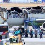 Plane catches fire on runway at South Korean airport