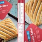 Greggs recalls packs of steak bakes after error