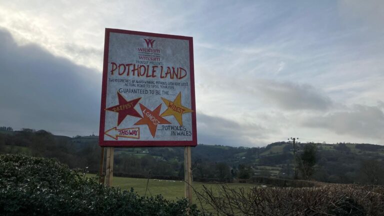 ‘Pothole Land’: Frustrated residents turn road into tourist attraction