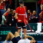 Tennis player loses Davis Cup qualifier after bizarre collision with opponent