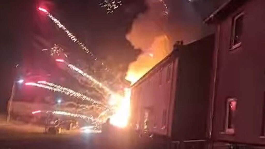 Man in court over ‘deliberate’ van and fireworks blaze that left ‘kids screaming in terror’