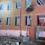 Ukraine and Russia blame each other for missile strike on school that left four dead