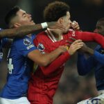 Four sent off as last Goodison derby ends in brawl