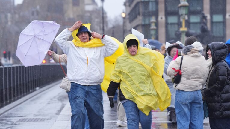 Fresh weather warnings as parts of UK brace for 70mph winds and heavy rain