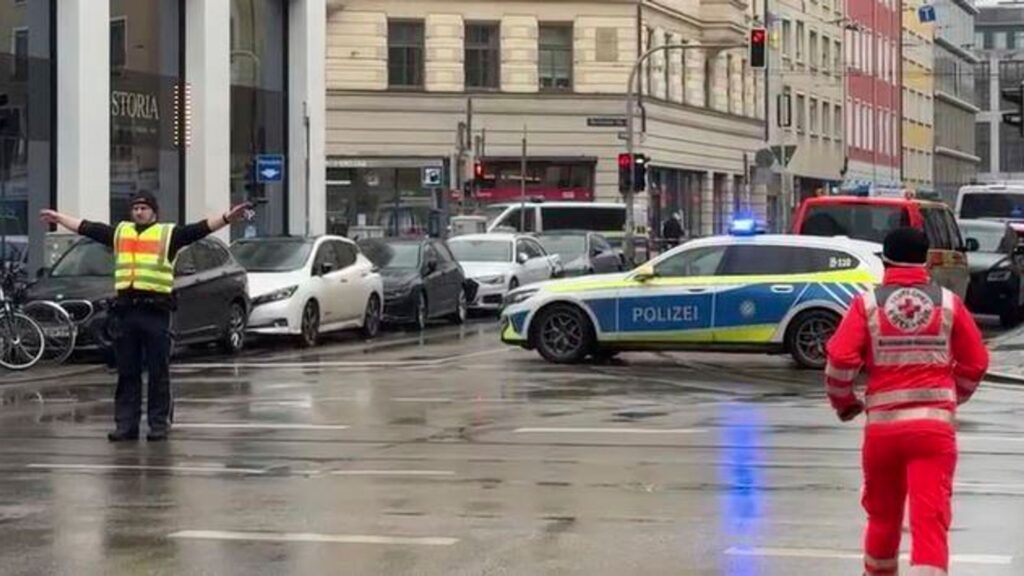 ‘Major police operation’ under way in Munich after car driven into pedestrians