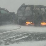 ‘100-car pile-up’ causes chaos on snowy US highway