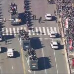 Two women shot during Super Bowl victory parade celebrations