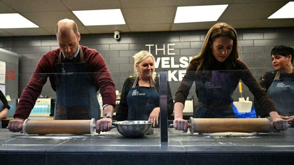 William and Kate praised for ‘bangin’ cakes as they meet flood-hit community