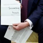 What does the King’s letter to Trump say?