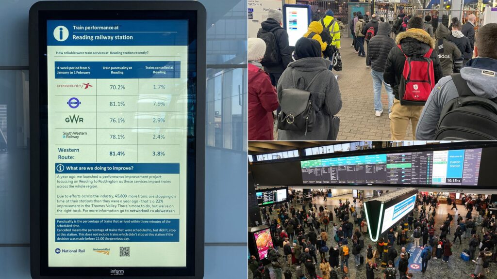 Train performance stats to be displayed at stations for the first time